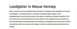 onstoppingbedrijf in Nieuw-Vennep