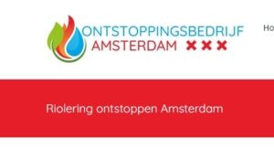 Ontstoppingsdienst Amsterdam